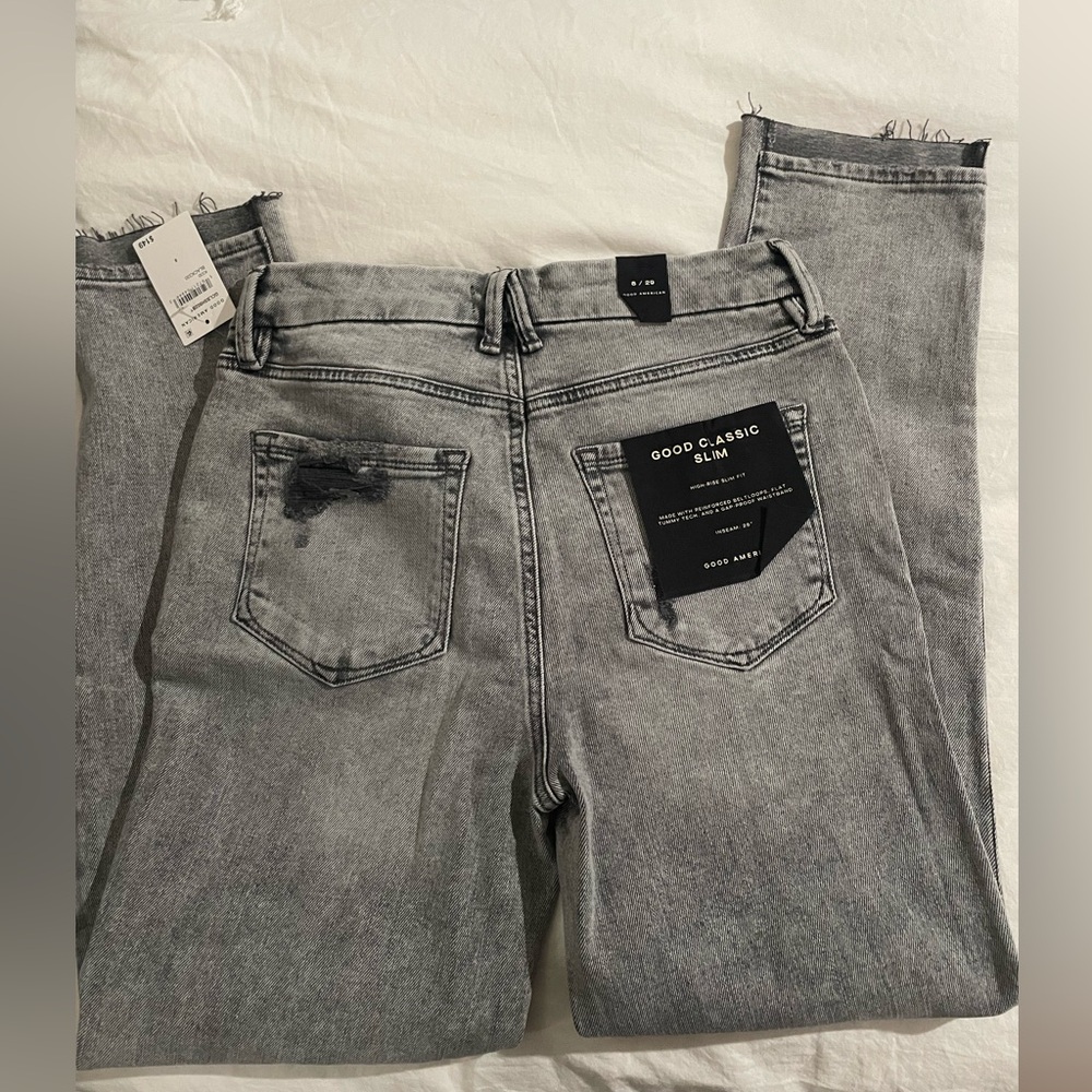 Good American Gray Denim Jeans